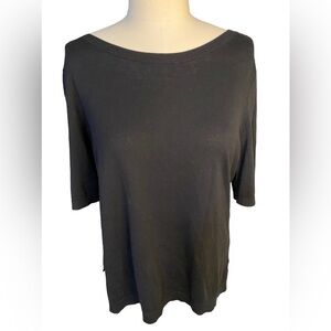 Talbots Women’s Black Size L Keyhole Back Top